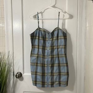 Blue Blue Plaid Dress